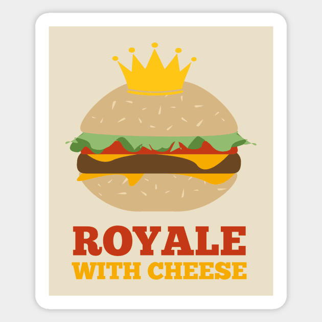 Royale With Cheese Sticker by MidnightCoffee